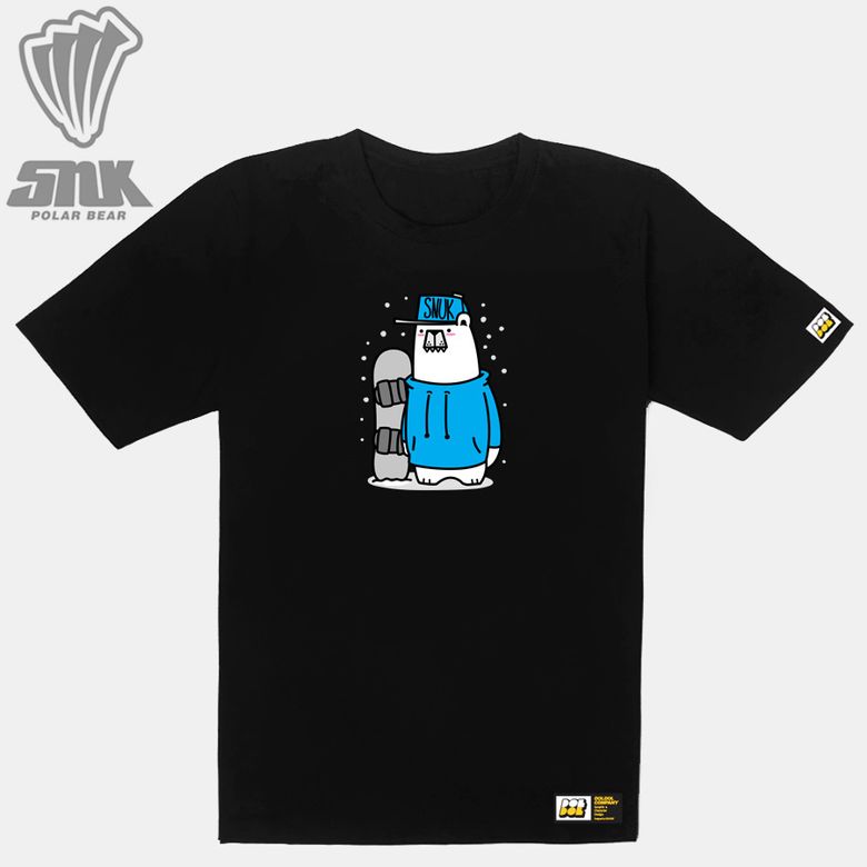 SNUK_T-shirts_26 북극곰 스노우보드 선수 스누크 익스트림 캐릭터 그래픽 티셔츠