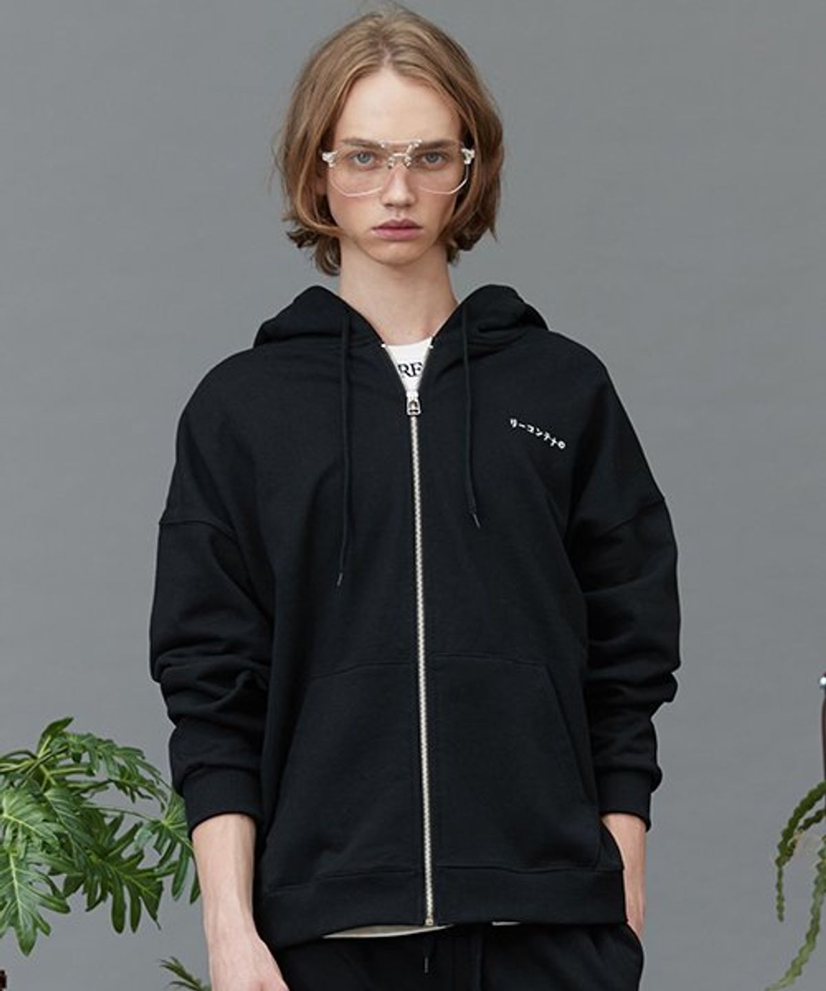 리플레이컨테이너(REPLAY CONTAINER) RC zip-up heavy hoody (black)