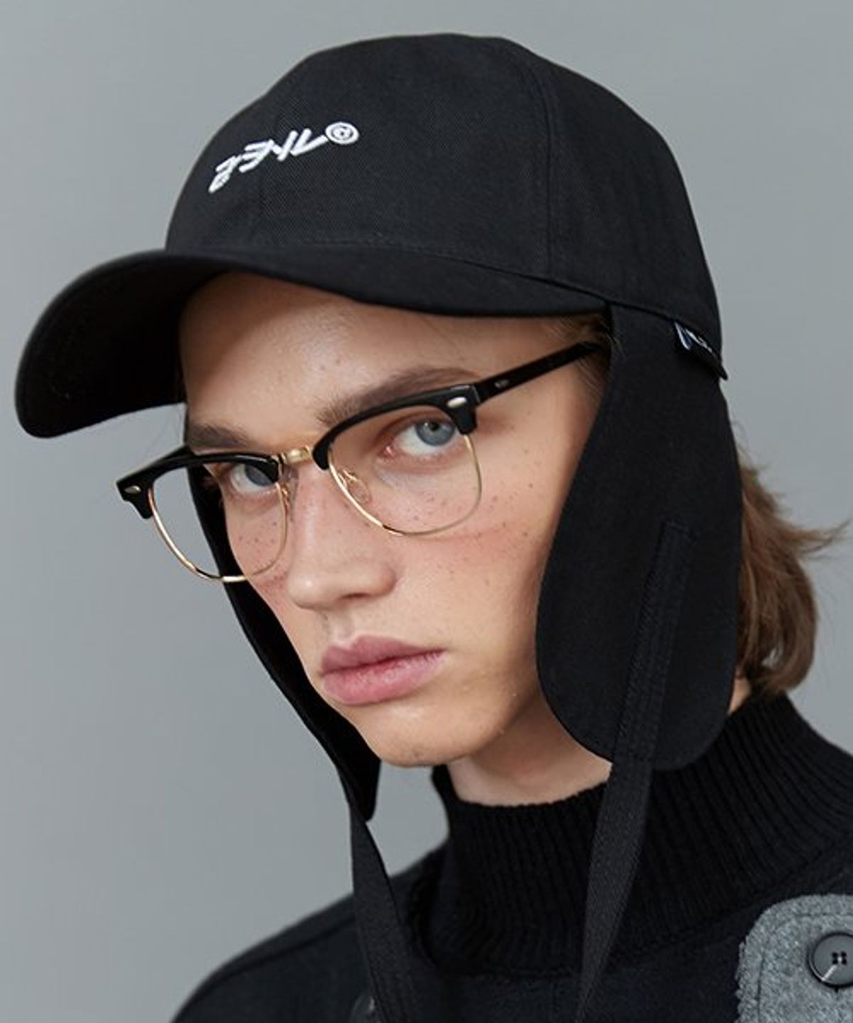 리플레이컨테이너(REPLAY CONTAINER) RC earflap cap (black)