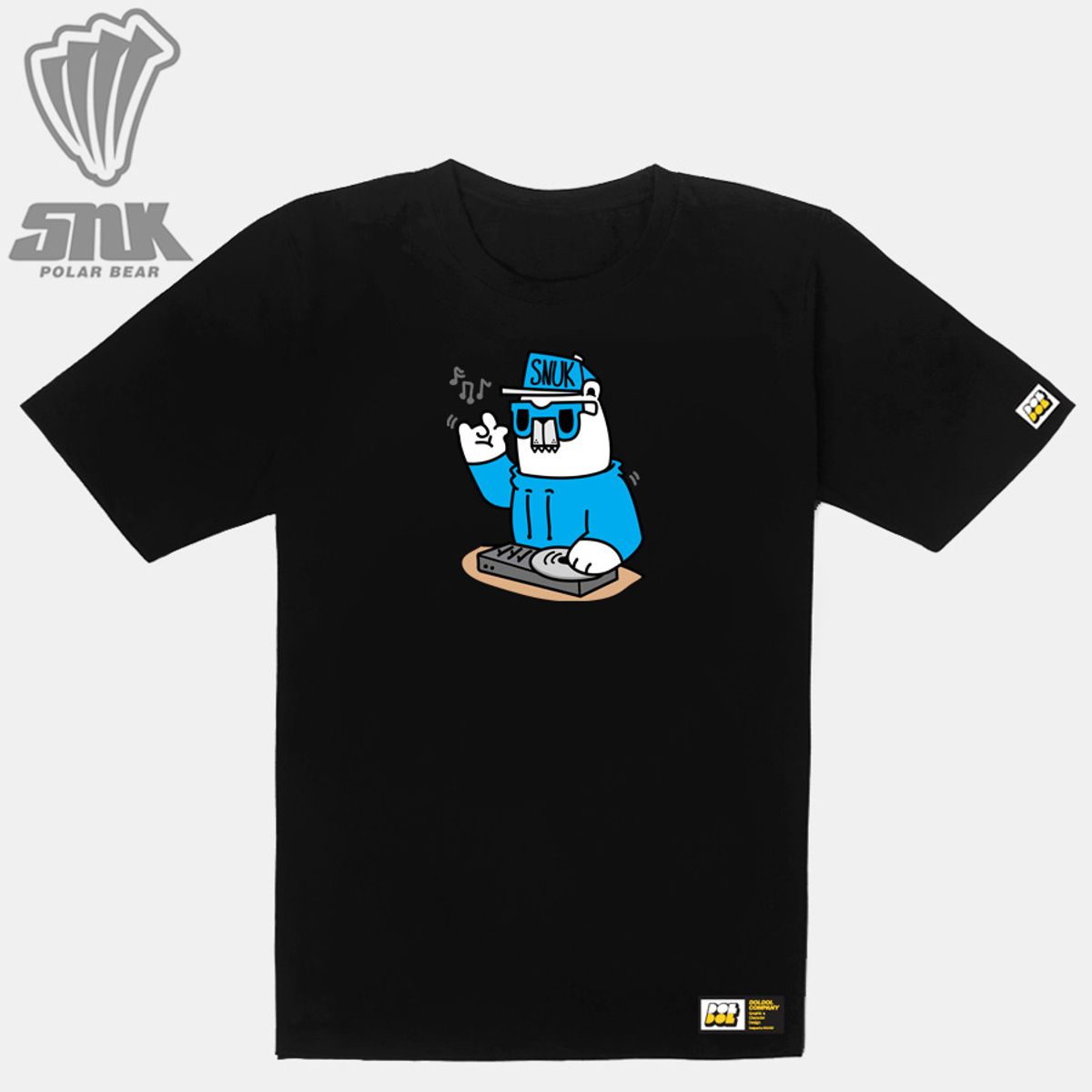 돌돌(DOLDOL) SNUK_T-shirts_30 북극곰 스노우보드 선수 스누크 익스트림 캐릭터 그래픽 티셔츠
