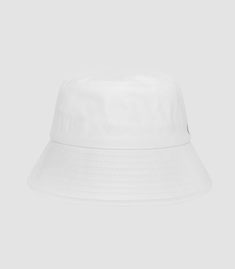 SOFT LEATHER BUCKET HAT (WHITE)
