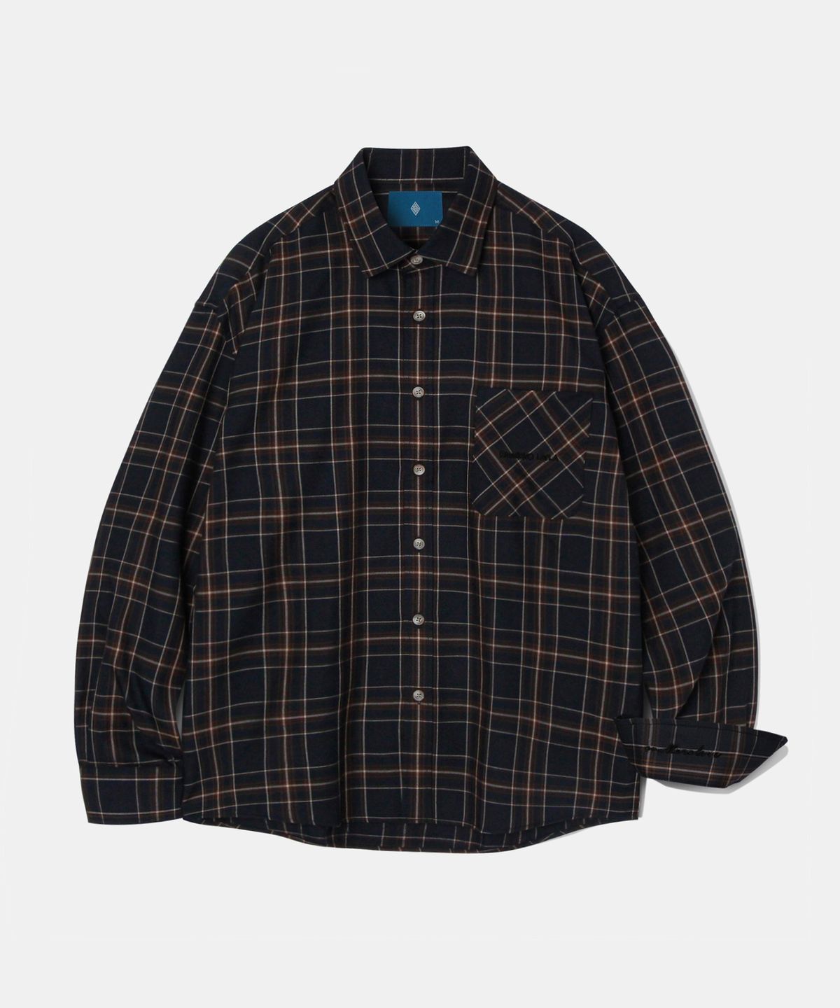 다이아몬드 레이라(DIAMOND LAYLA) Fluff Mood Check shirt S24 Navy
