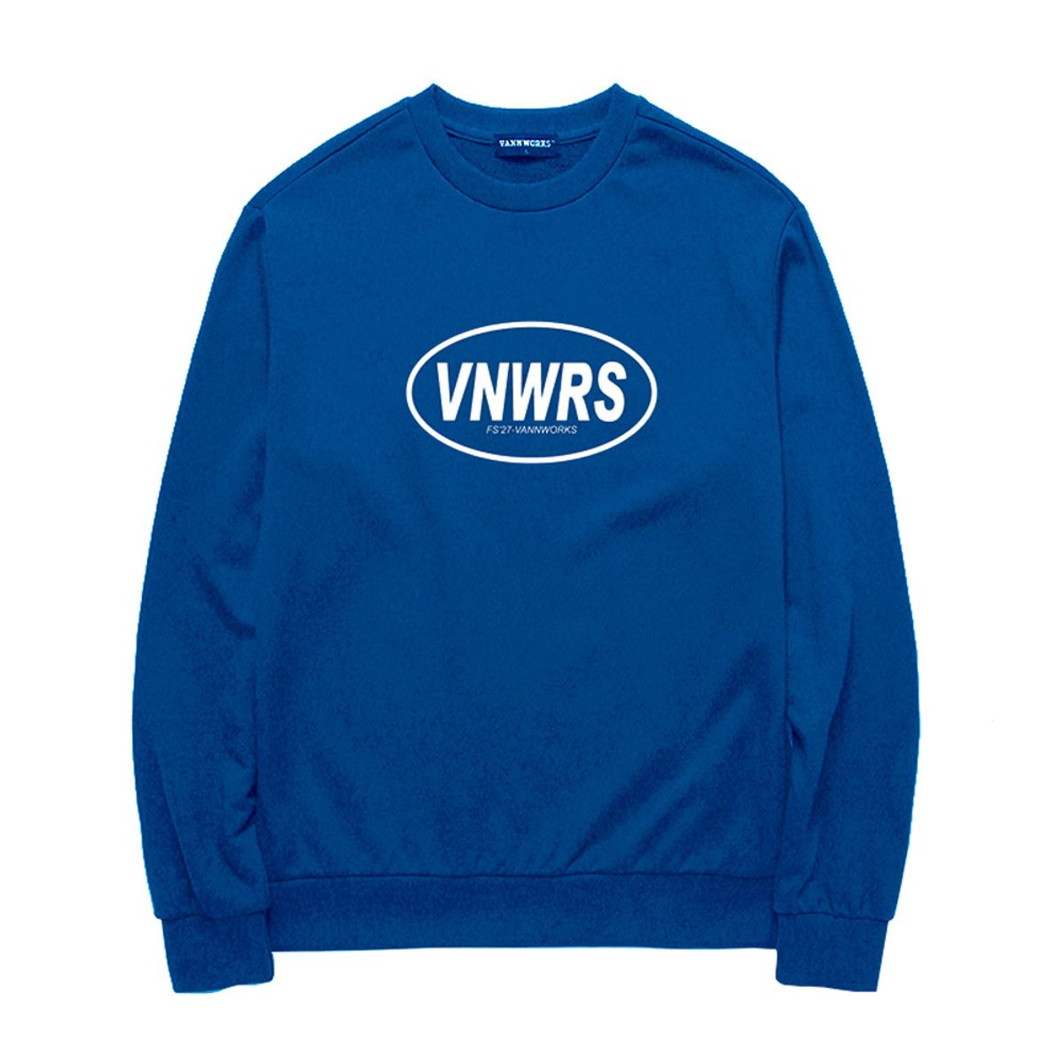 밴웍스(VANNWORKS) VNWRS 로고 기모 맨투맨 (VNAHTS414) 블루
