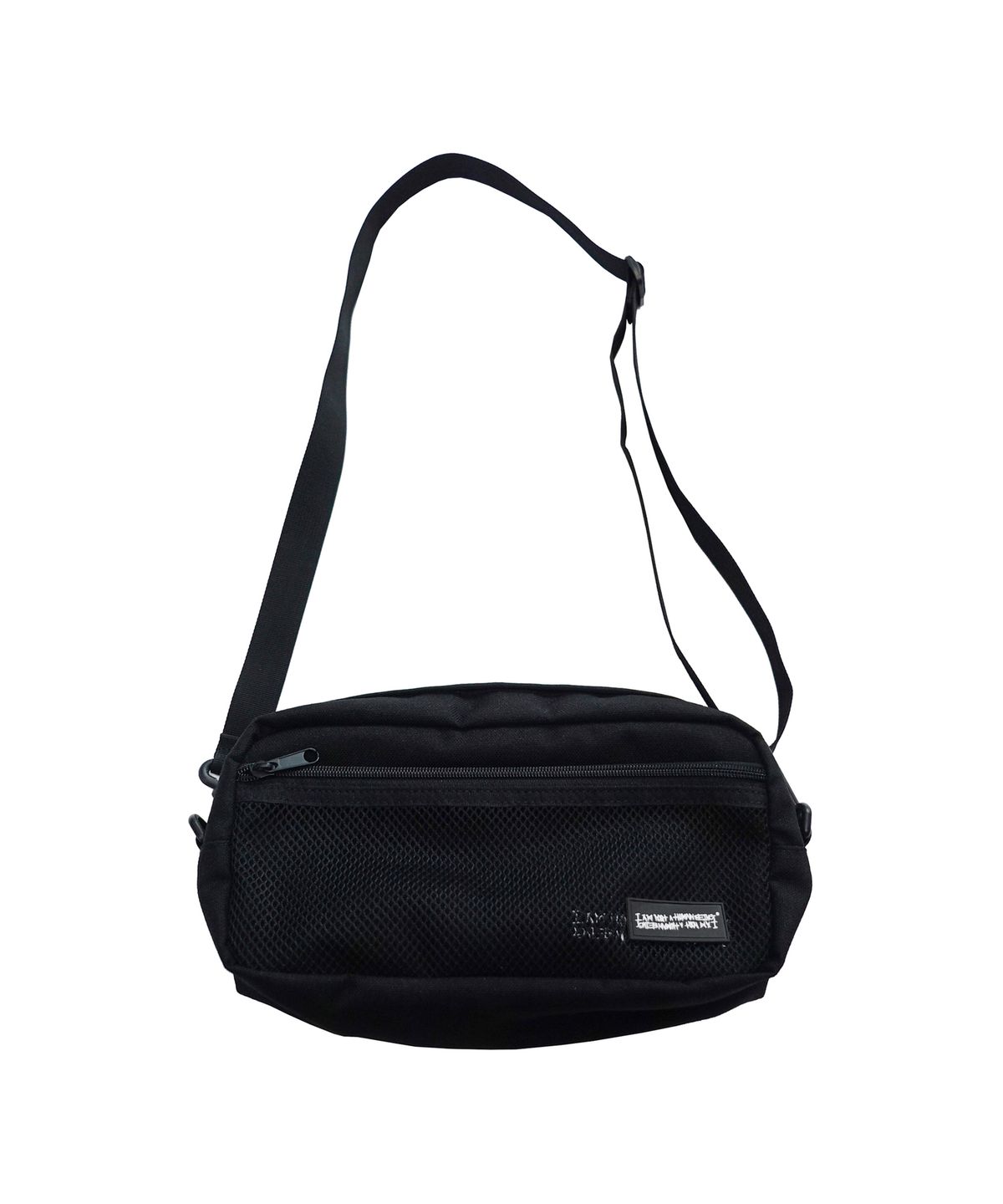 아임낫어휴먼비잉(I AM NOT A HUMAN BEING) LOGO UTILITY BAG - BLACK
