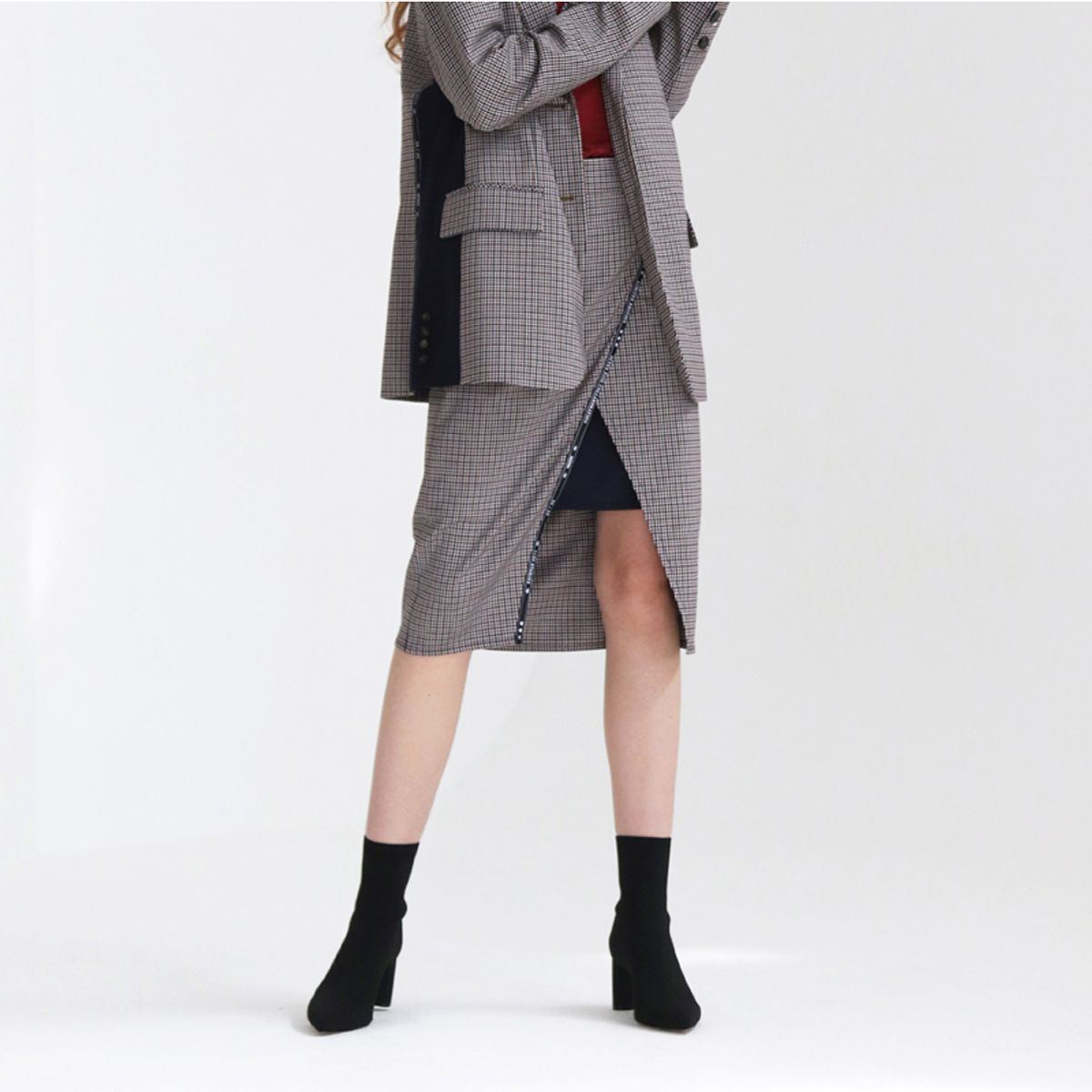 일일오구스튜디오(1159STUDIO) [1159STUDIOXMUNN]CO SELVAGE SKIRT_CHECK