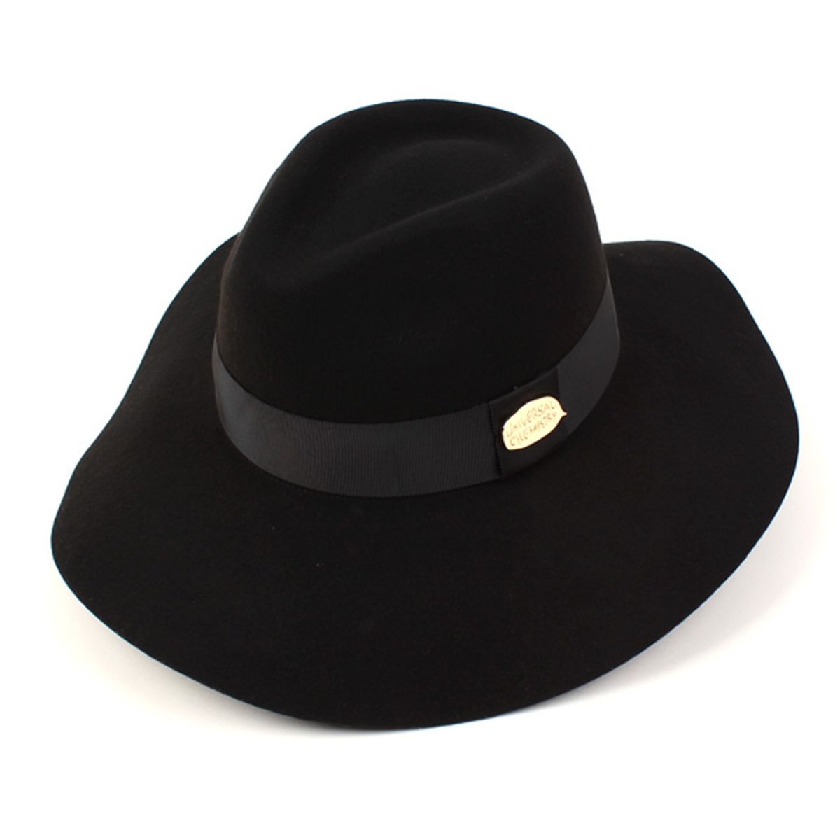 유니버셜 케미스트리(UNIVERSAL CHEMISTRY) GD Metal Line Wool Long BK Fedora 울페도라