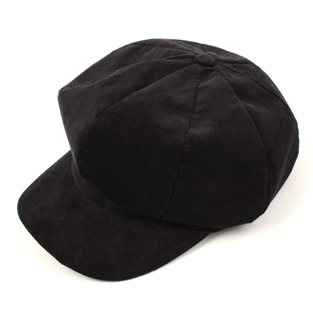 유니버셜 케미스트리(UNIVERSAL CHEMISTRY) Corduroy Black Newsboy Cap 코듀로이 뉴스보이캡