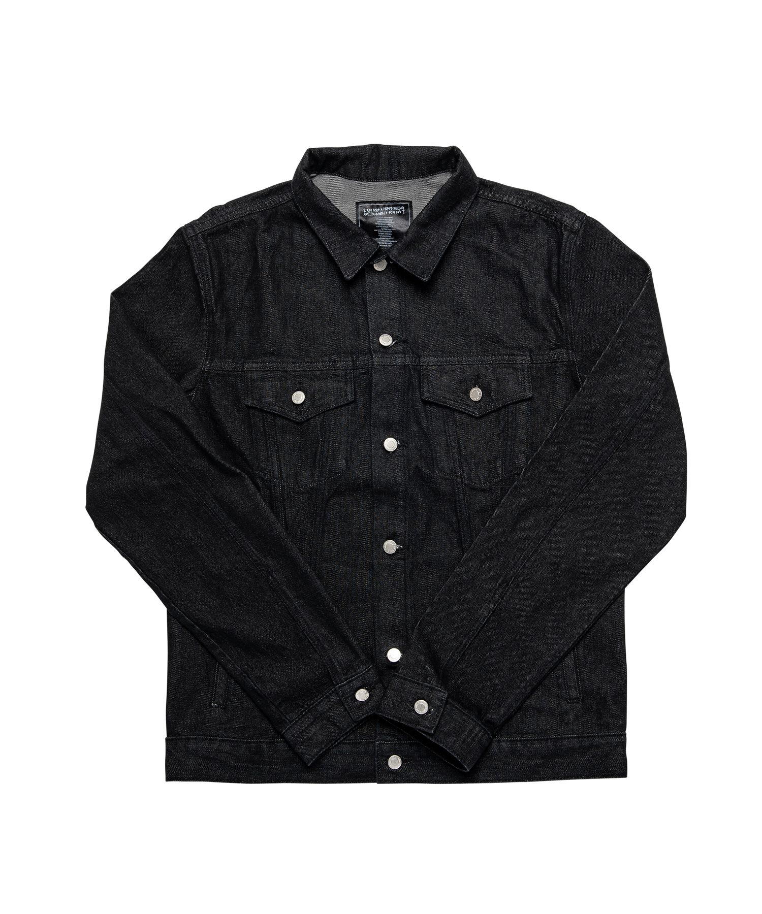 I AM NOT A HUMANBEING  ジャケット　L　MA1　黒 韓国ブランド□I AM NOT A HUMAN BEING⁄デニムジャケット