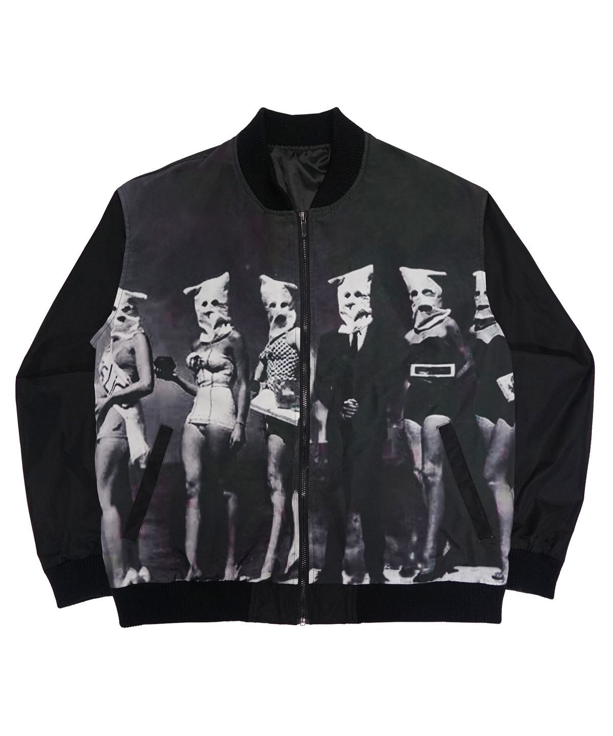 아임낫어휴먼비잉(I AM NOT A HUMAN BEING) PLASTIC FACE BLOUSON JACKET - O/C