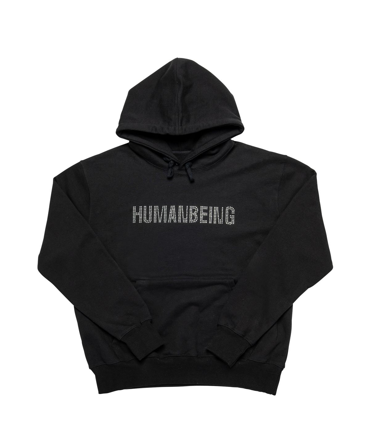 아임낫어휴먼비잉(I AM NOT A HUMAN BEING) HUMANBEING RHINESTONE HOODIE - BLACK