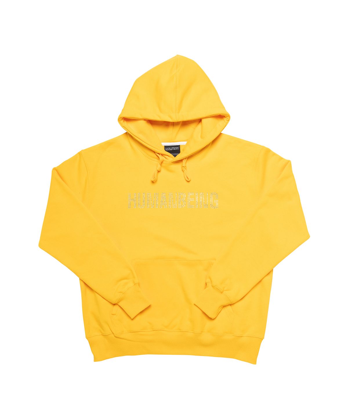아임낫어휴먼비잉(I AM NOT A HUMAN BEING) HUMANBEING RHINESTONE HOODIE - YELLOW