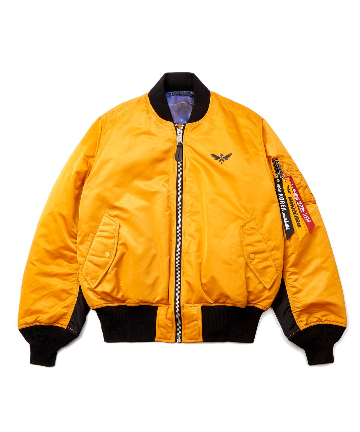 알파 인더스트리(ALPHA INDUSTRIES) 하스브로 X 알파인더스트리 트랜스포머 MA-1 - 골든옐로우 / CJH48500C1-GOY