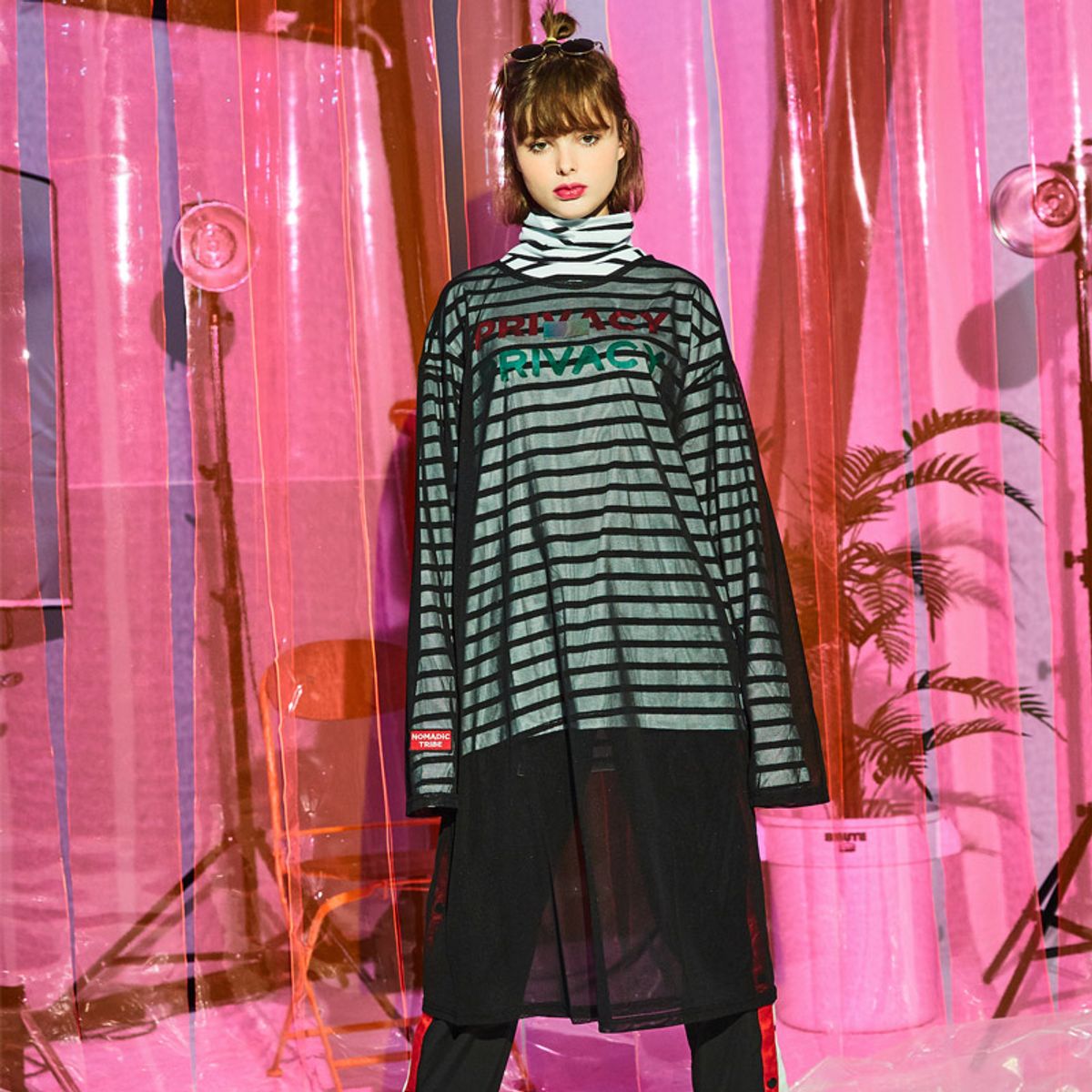 알엔오티(RNOT) X-RAY MESH ONEPIECE