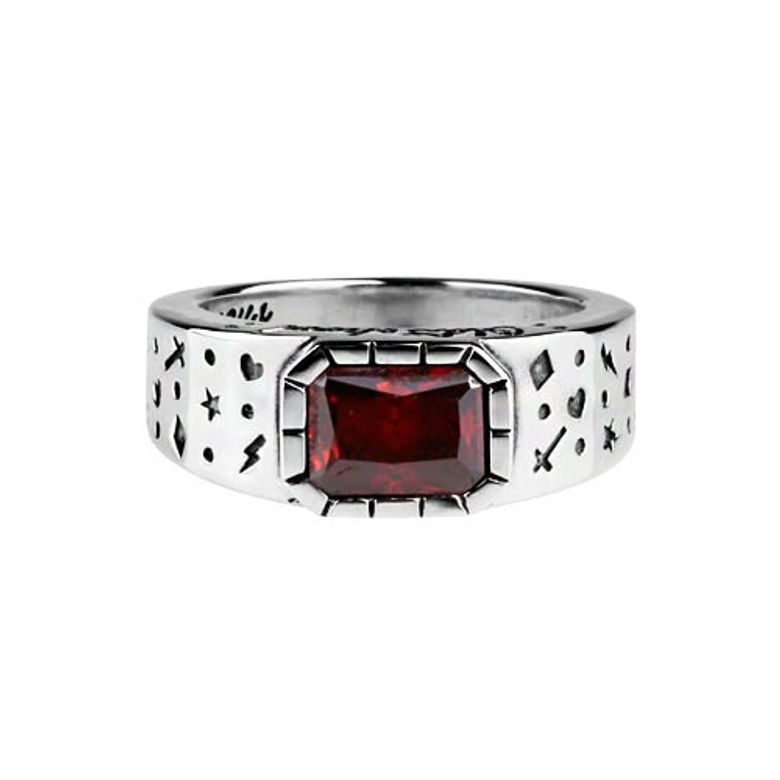 Oldschool Dot Ring 2 -red
