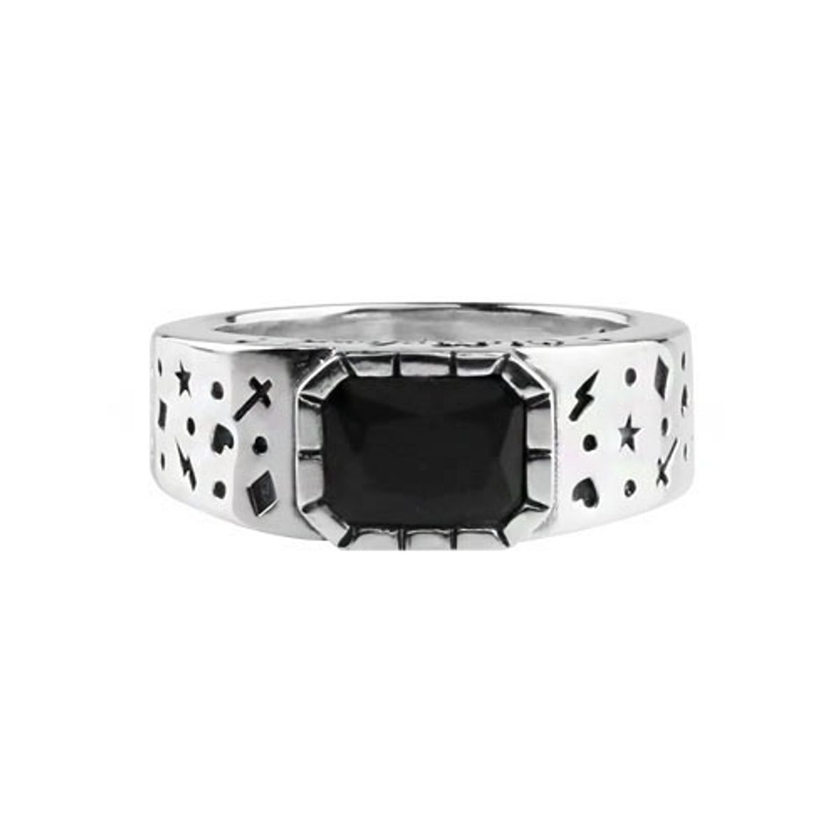 어나니머스아티즌(ANONYMOUS ARTISAN) Oldschool Dot Ring 2 -onyx