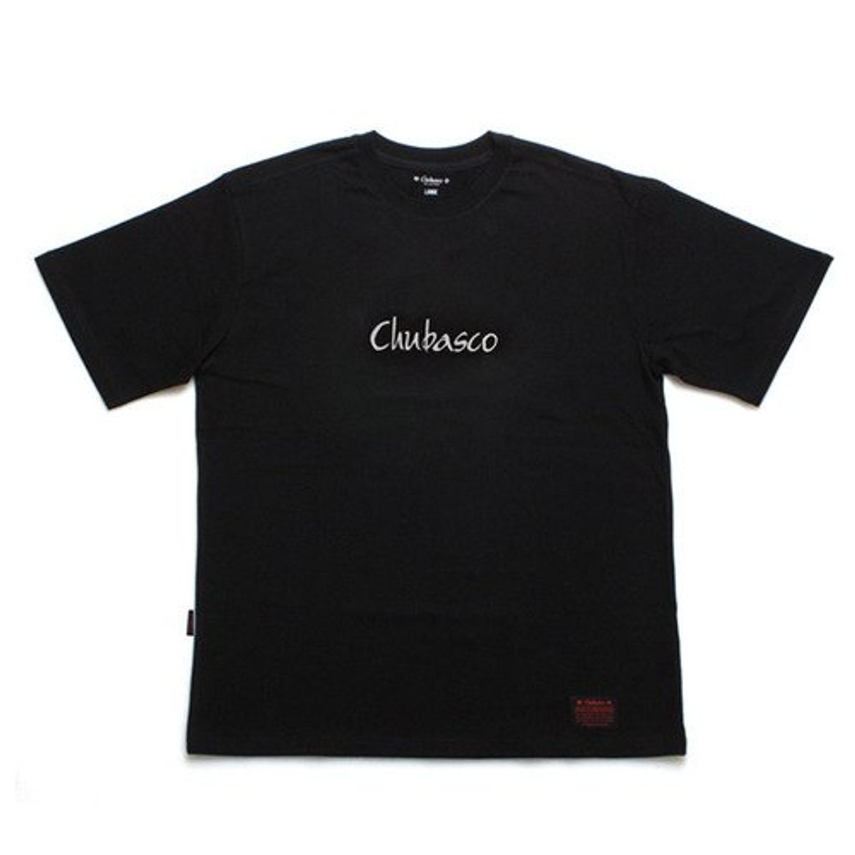 츄바스코(CHUBASCO) CHT16002 레터링 티셔츠 블랙