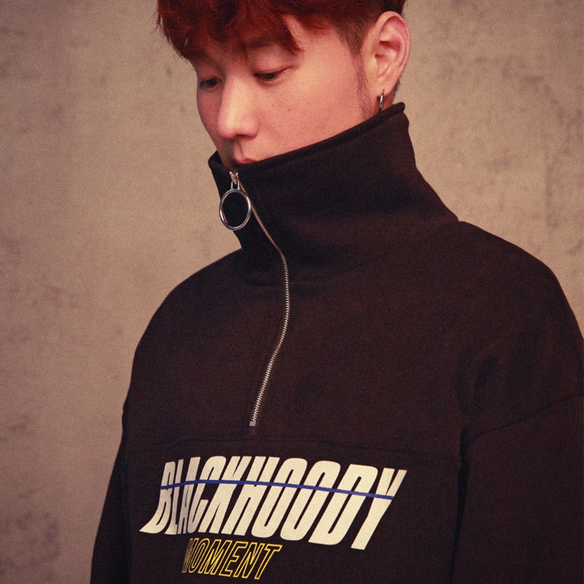 블랙후디(BLACK HOODY) CROSSWISE MOMENT ANORAK BLACK