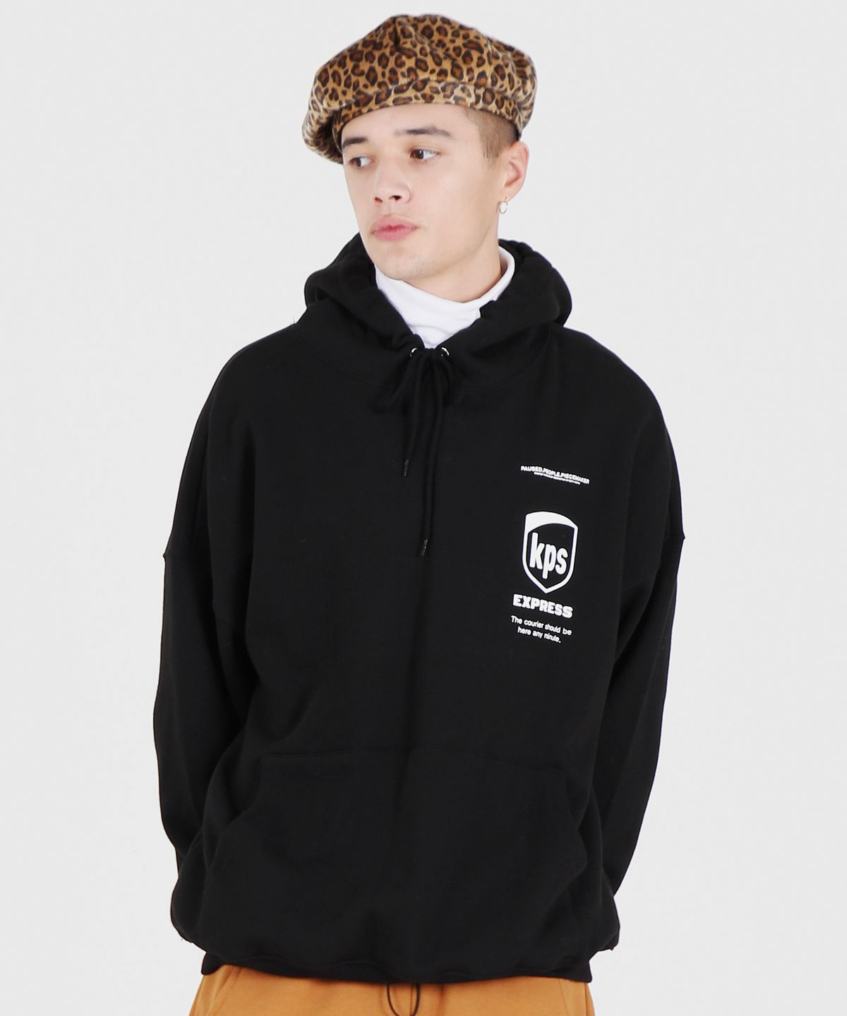 피피피(P.P.P) KPS HOODED SWEATSHIRTS (BLACK)