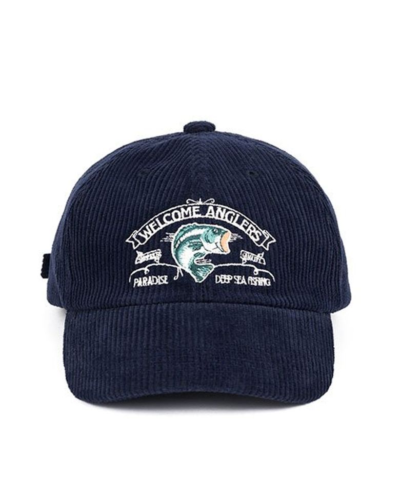CORDUROY ANGLER CAP  (navy)