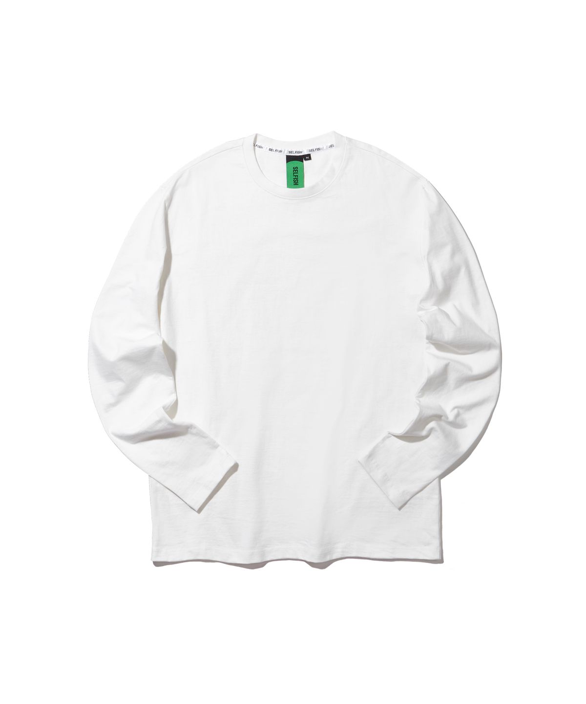 셀피쉬(SELFISH) BASIC LONG SLEEVE (SAF3TS04) (WHITE)
