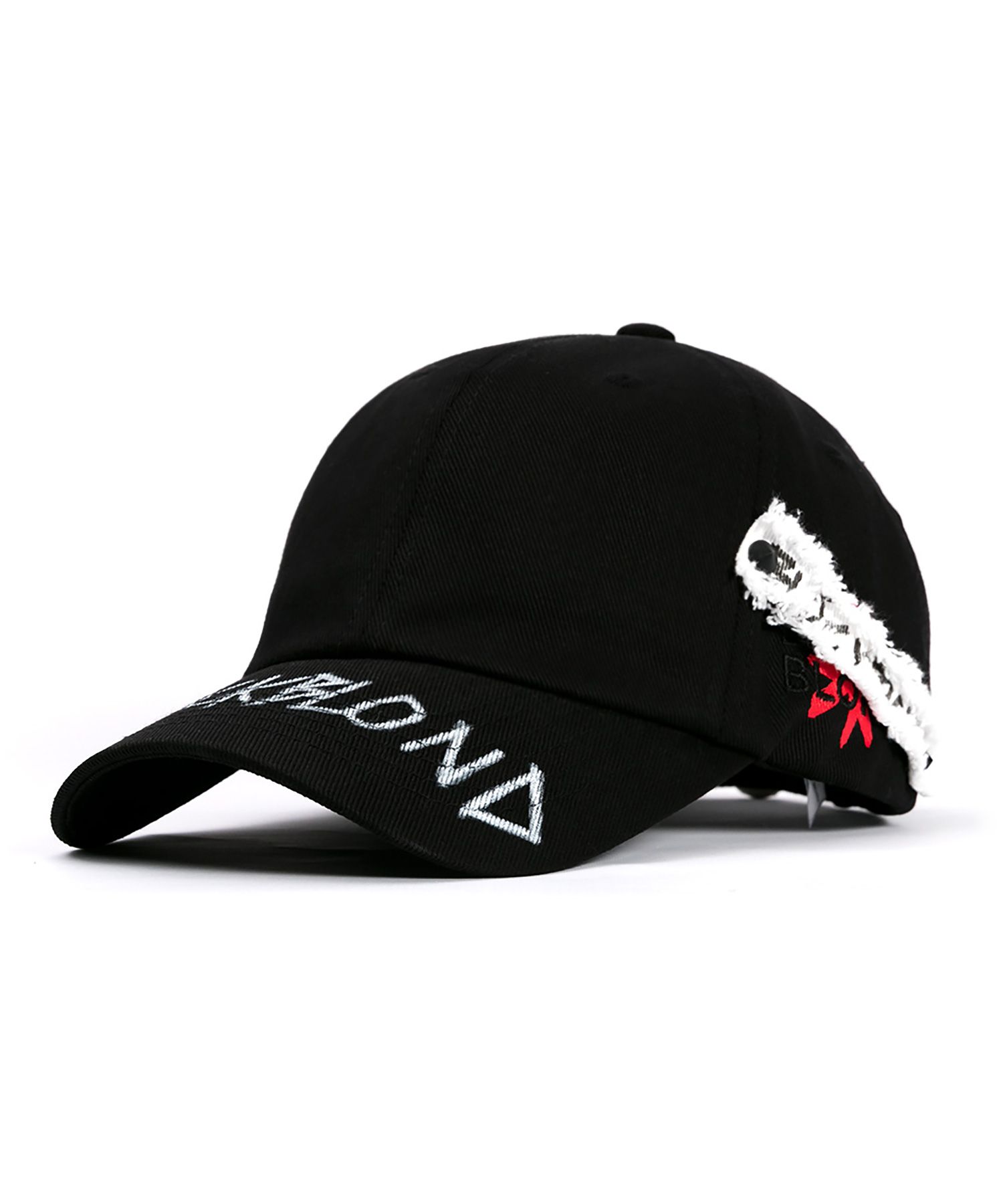 ◆BLACKBLOND◆ Vivid Side Patch Shadow Graffiti Logo Cap Bla MUSINSA | BLACKBLOND Vivid Side Patch Graffiti Logo Cap (Black)