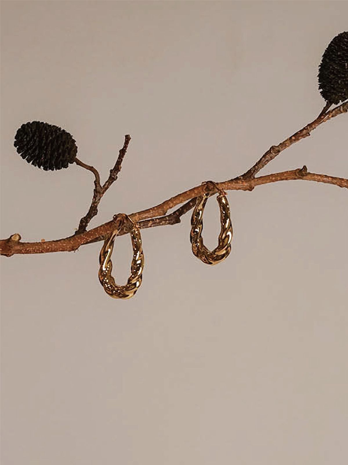 원이너프(ONE ENOUGH) (92.5 Silver) Moire Earrings