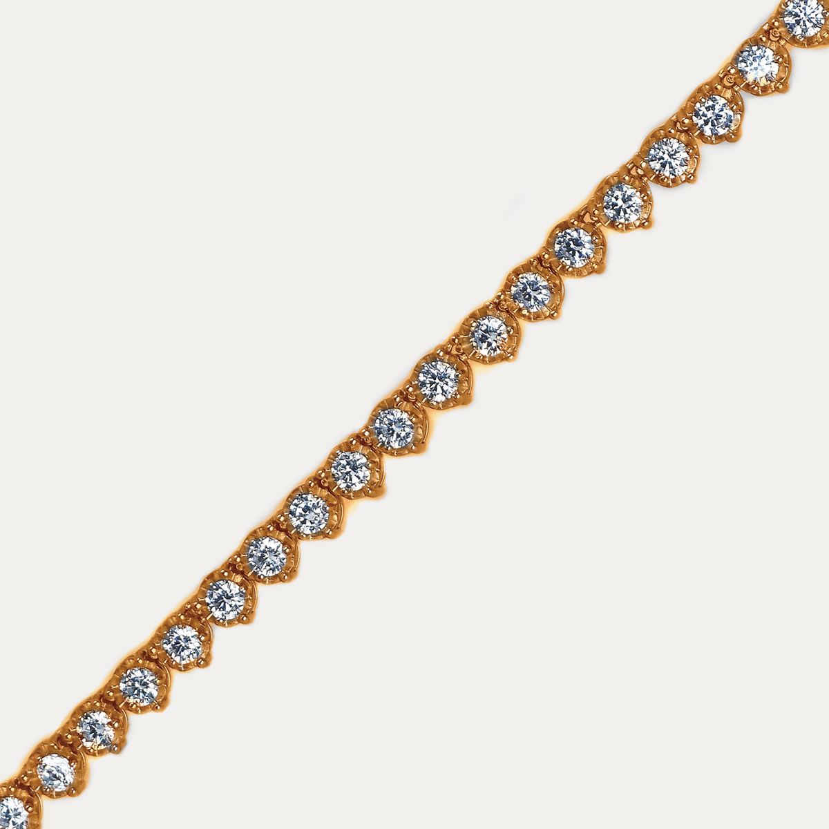 포체이서(FORCHASER) 테니스 체인  (5 mm) - GOLD