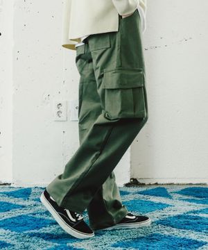 유스 와이드 카고팬츠 4종 카키 YHLP2159