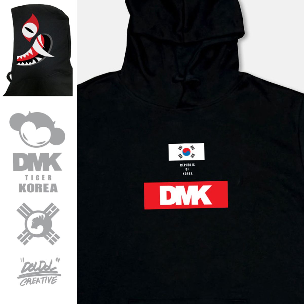 돌돌(DOLDOL) [스페샬] DMK_HOODY_55  그래피티 아티스트 데빌몽키 dmk 호랑이 한국 캐릭터 그래픽 디자인 후드티 후디