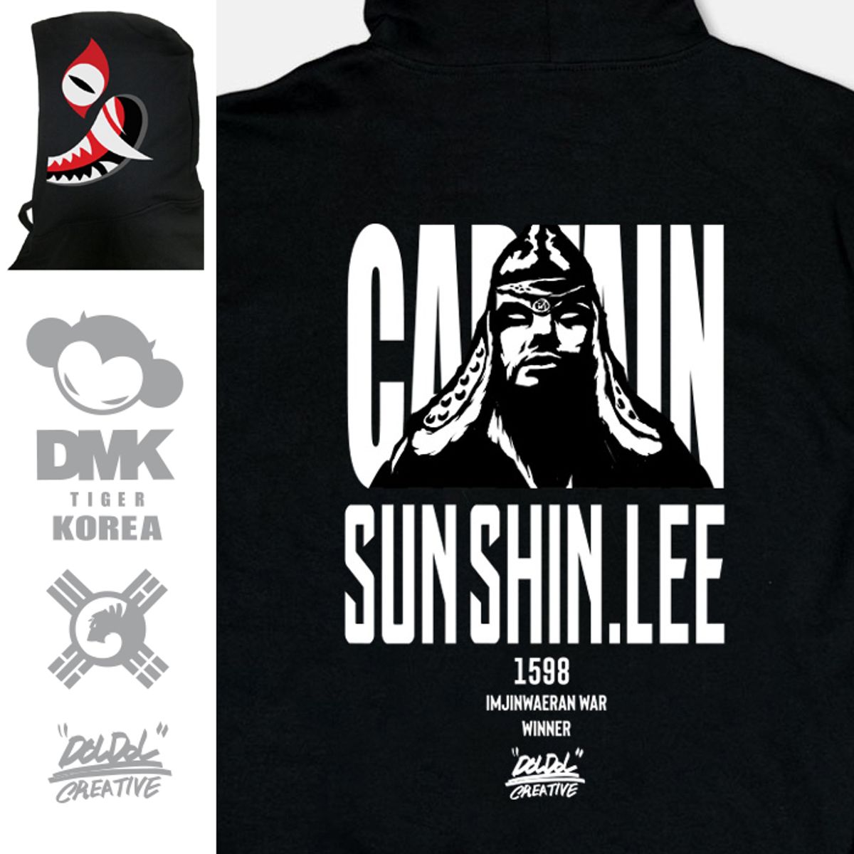 돌돌(DOLDOL) [스페샬] DMK_HOODY_33 그래피티 아티스트 데빌몽키 dmk 호랑이 한국 캐릭터 그래픽 디자인 후드티 후디