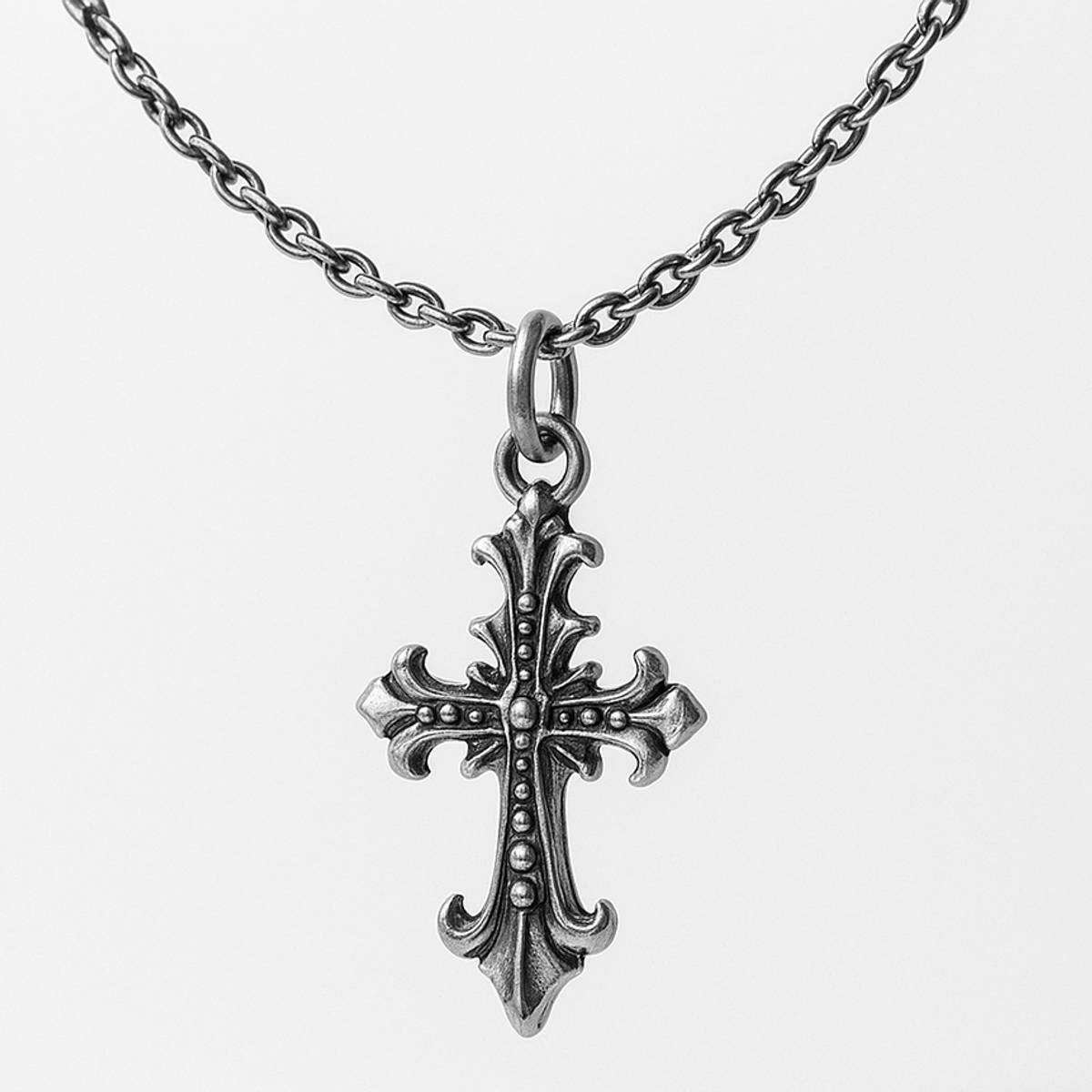 마크-4(MARK-4) NECKLACE ORNATE MEDIEVAL CROSS