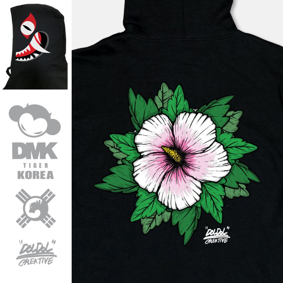 돌돌(DOLDOL) [스페샬] DMK_HOODY_56 그래피티 아티스트 데빌몽키 dmk 호랑이 한국 캐릭터 그래픽 디자인 후드티 후디
