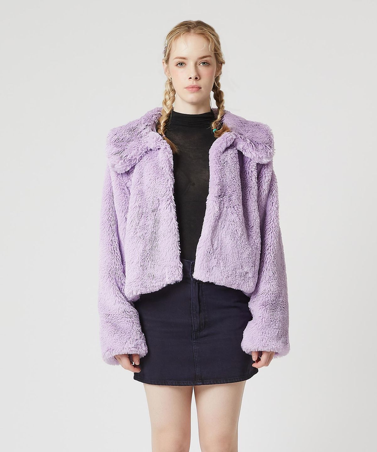 셀피쉬(SELFISH) VALEMOUNT MINK JACKET (SAW2JK01) (LIGHT PURPLE)