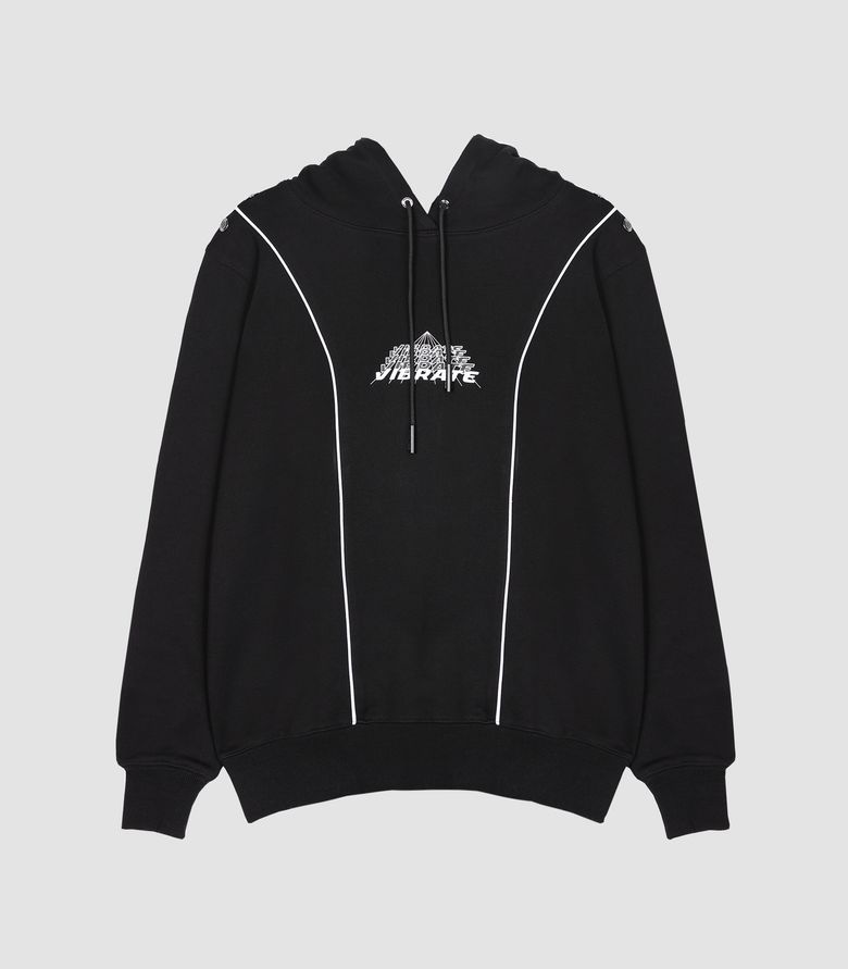 SPACE TRIP LINE HOODIE (BLACK)