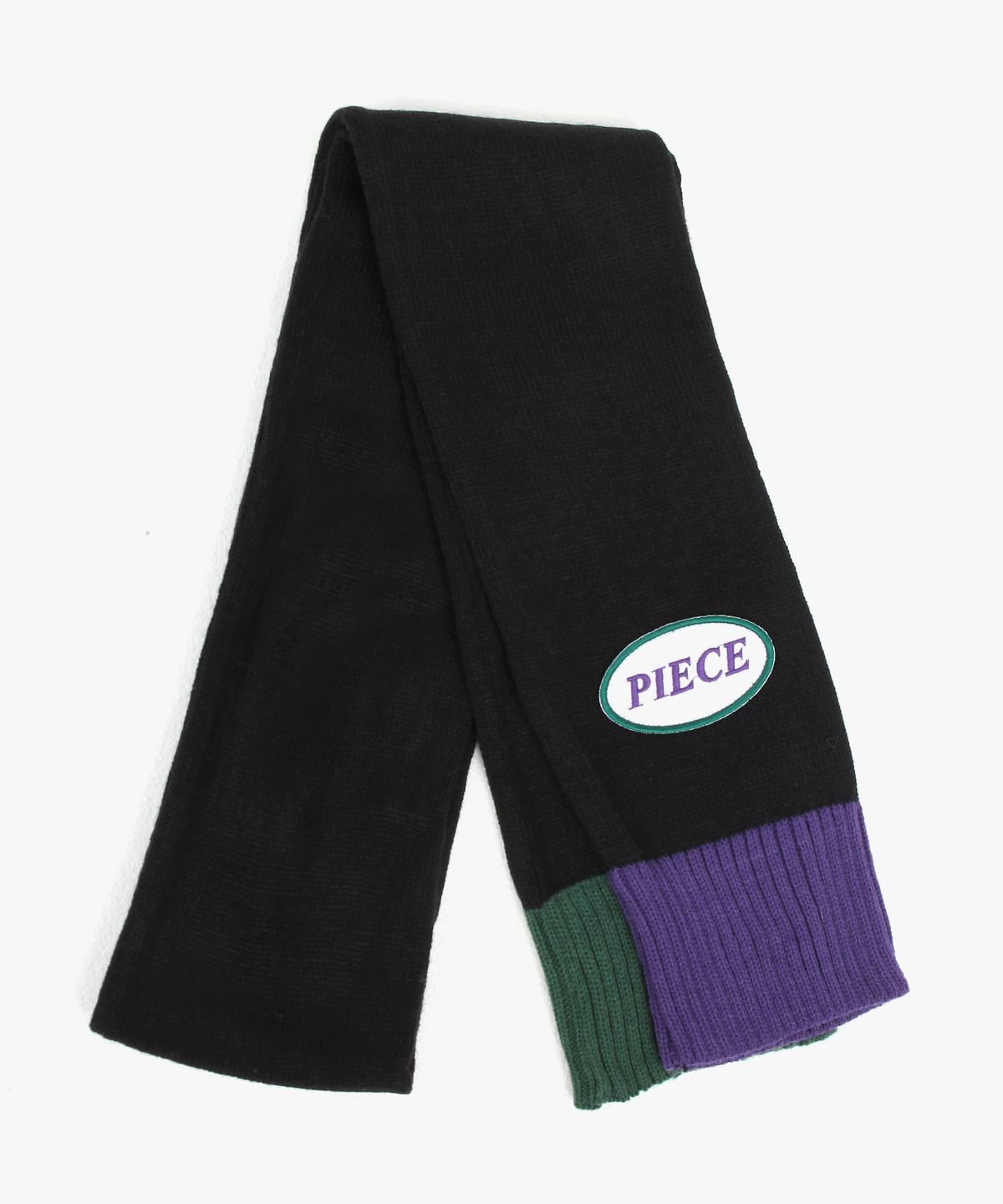 피스메이커(PIECE MAKER) PIECE ICON KNIT MUFFLER (BLACK)