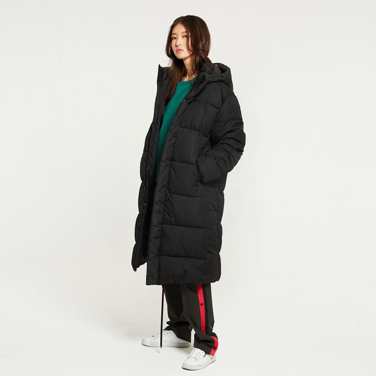 엔오티(NOT) COZY LONG PADDING [BLACK]