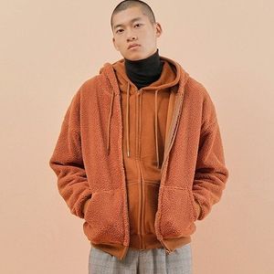 Teddy fleece zipup TF202 브라운