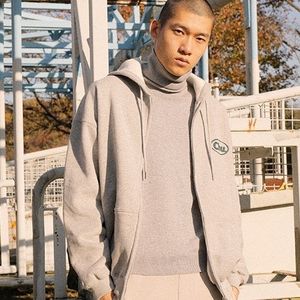 Chu pull zipup Hoodie CH304 그레이