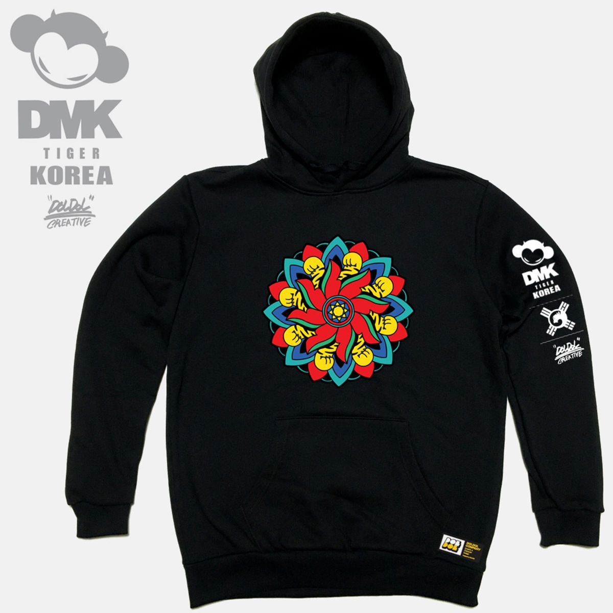 돌돌(DOLDOL) DMK_HOODY_59 그래피티 아티스트 데빌몽키 dmk 호랑이 대한민국 캐릭터 후드티 후디
