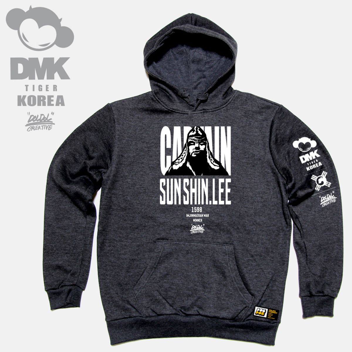 돌돌(DOLDOL) DMK_HOODY_61 그래피티 아티스트 데빌몽키 dmk 호랑이 대한민국 캐릭터 후드티 후디