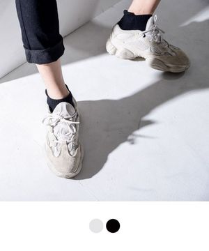 [3개세트]1216크루파일단목양말