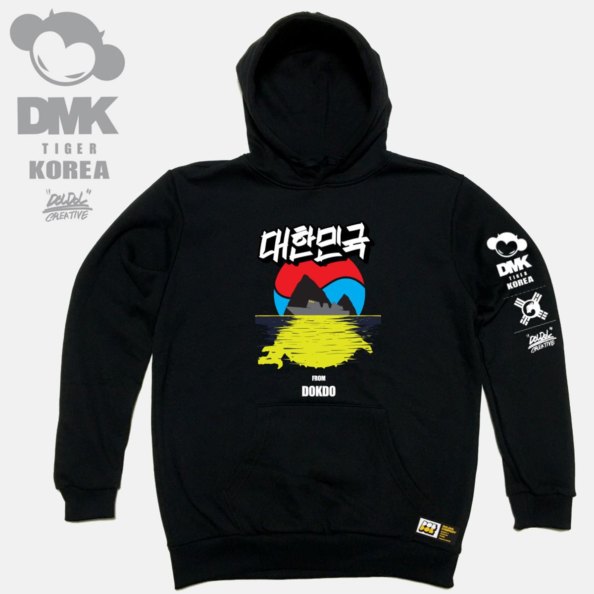 돌돌(DOLDOL) DMK_HOODY_67 그래피티 아티스트 데빌몽키 dmk 호랑이 대한민국 캐릭터 후드티 후디