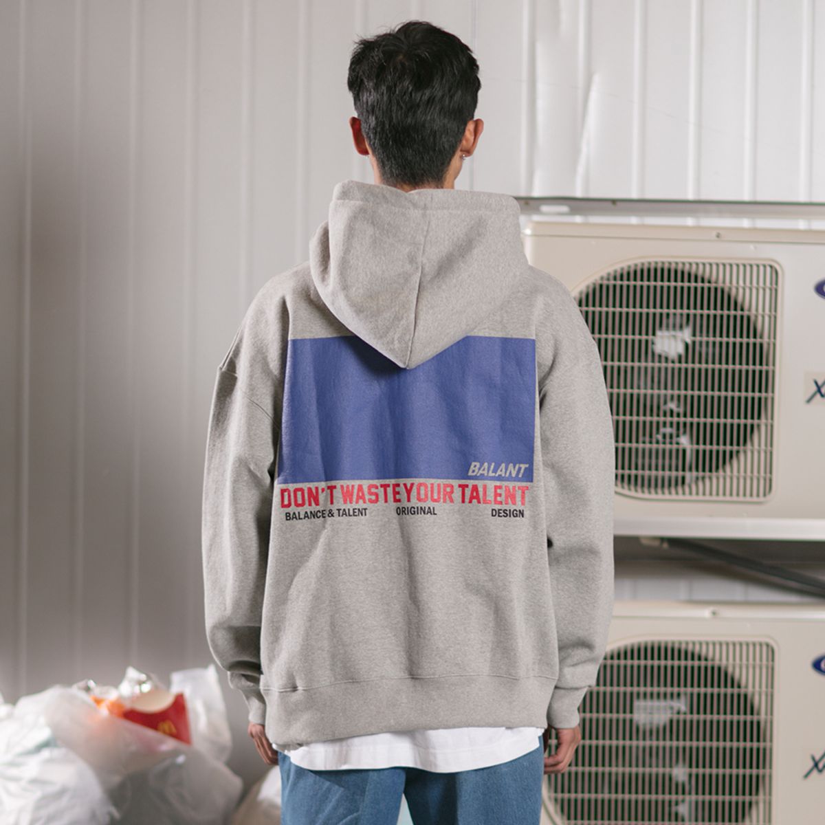 발란트(BALANT) 클래식 탤런트 코스믹 박스 후드 그레이