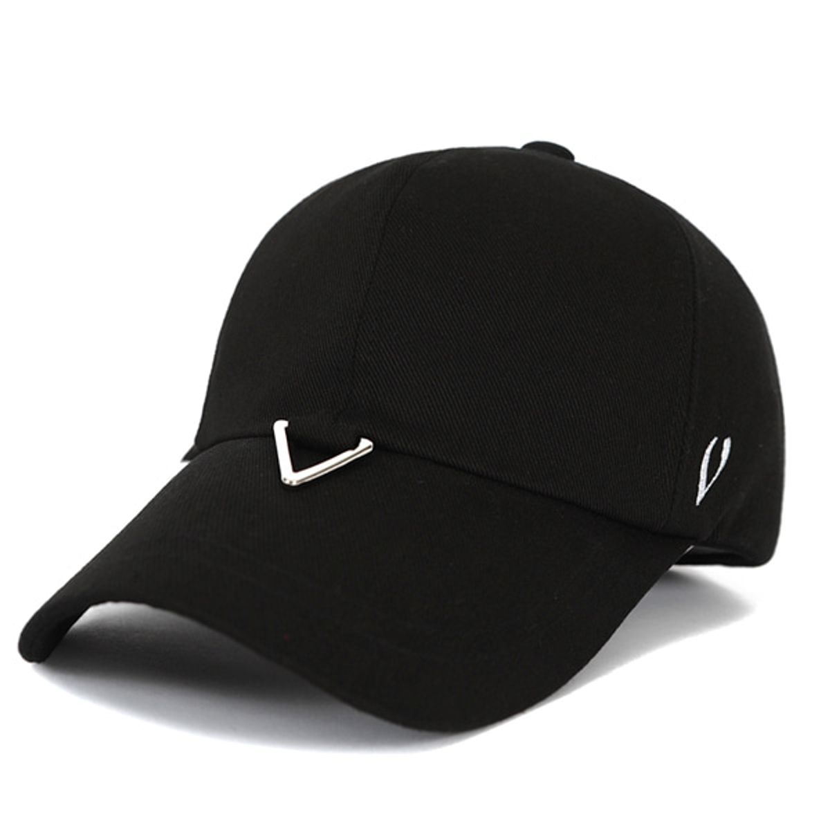 바이브레이트(VIBRATE) BLACK LINE - TRIANGLE VISOR BALL CAP (BLACK)