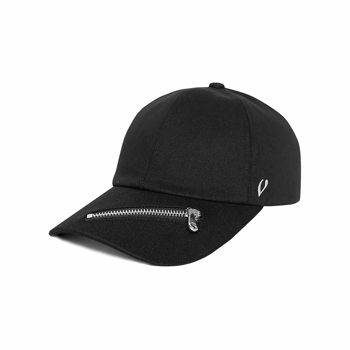 바이브레이트(VIBRATE) BLACK LINE - ZIPPER BALL CAP (black)