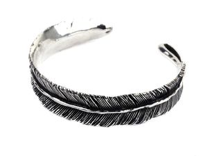 [Bs-269] 925실버 깃털 포인트 뱅글팔찌