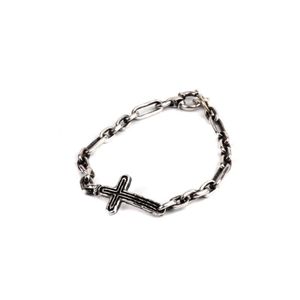 [Bs-312] 925실버 십자가 포인트 체인팔찌