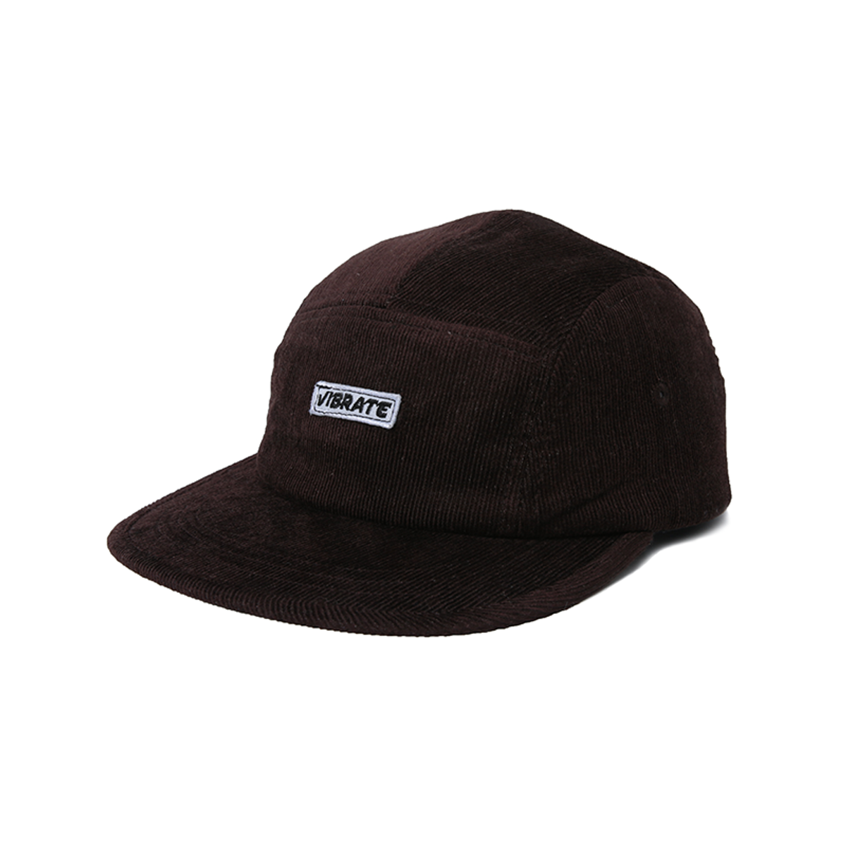 바이브레이트(VIBRATE) BOX LOGO CORDUROY CAMP CAP (BROWN)