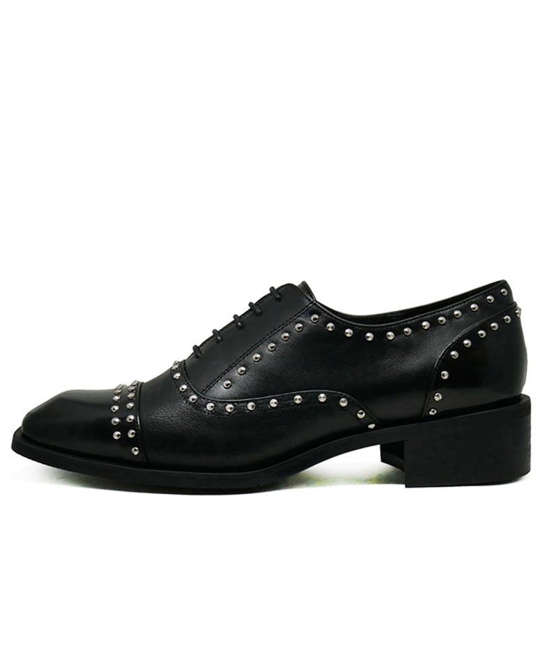 JDP17036 _ METAL SILVER POINT OXFORD _ BLACK