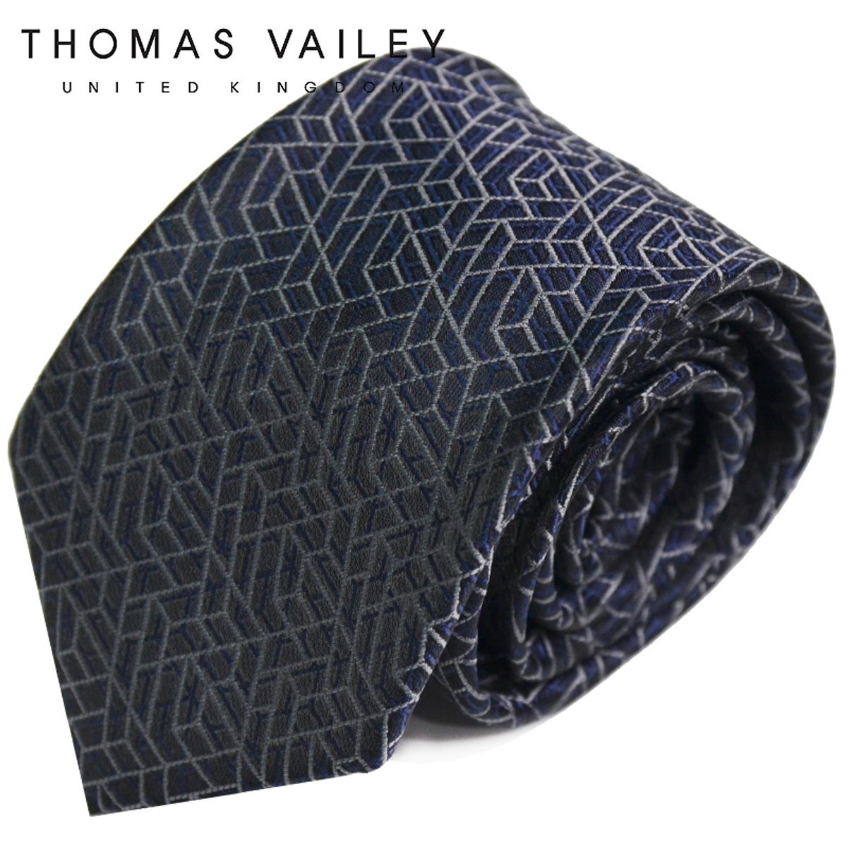 토마스 베일리(THOMAS VAILEY) 패션넥타이-미네랄 네이비 7.5cm